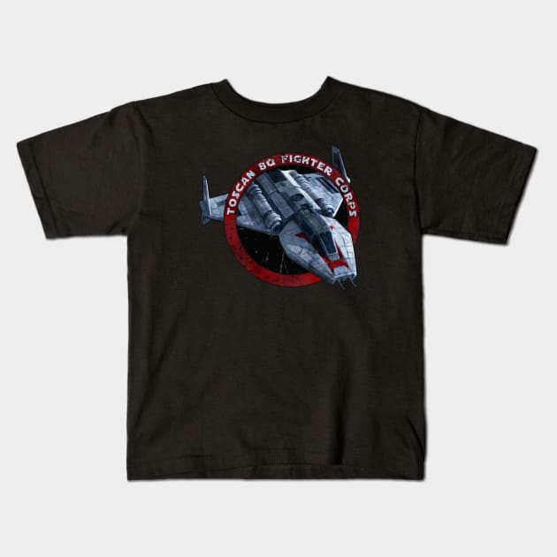 Toscan 8q fighter Corps Kids T-Shirt by mamahkian